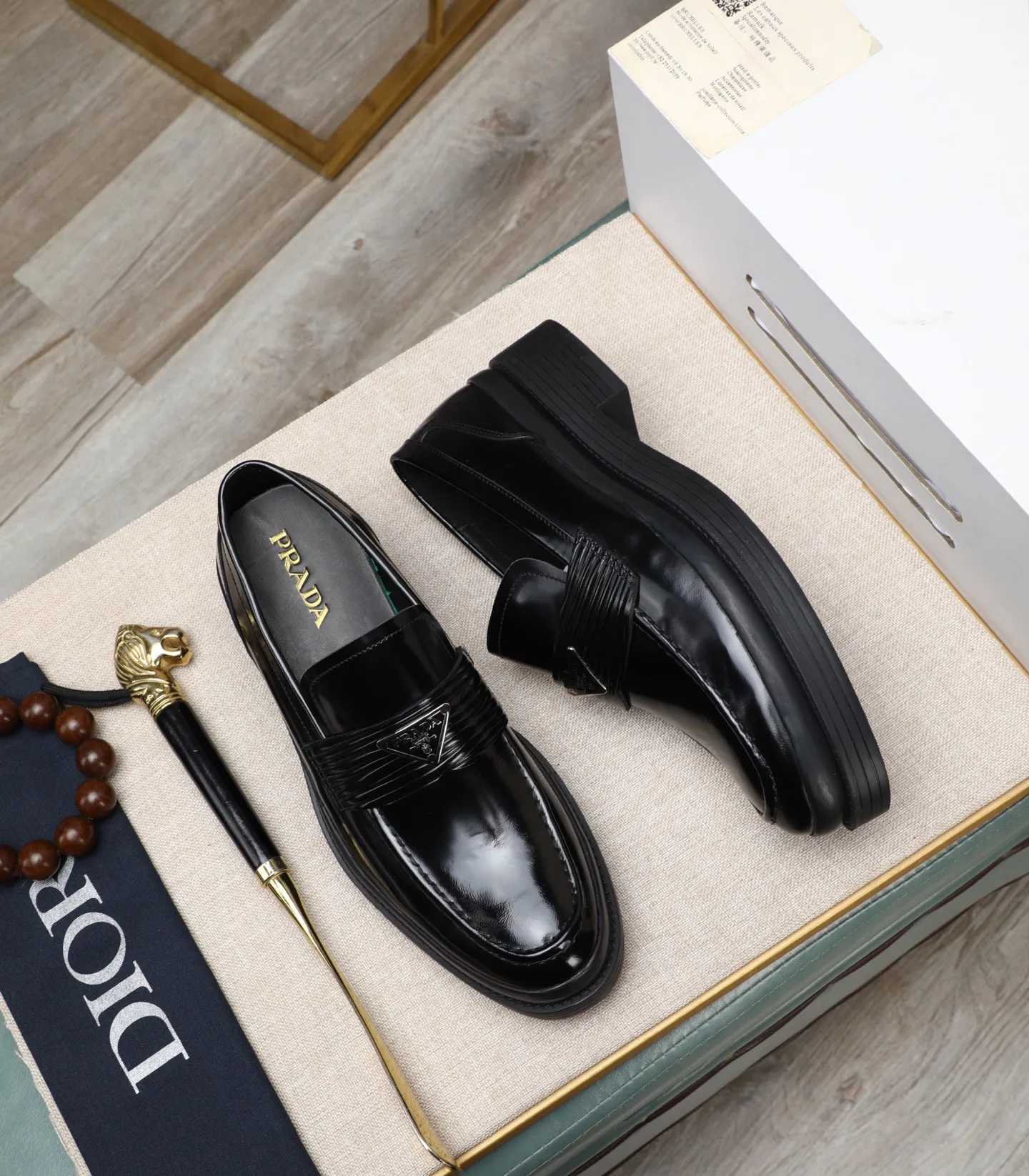 Men's men's shoes 💰540 (water-dyed cow leather) 📛📛PRADA high-end counter's latest formal business leather shoes 👔original and highest quality! Imported from Italy 🇮🇹 first-layer calfskin fabric ➕ cowhide lining Original outsole Formal size: 38➖44 (45 customized)